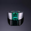 2.34Ct 925 Sterling Silver Emerald Ring