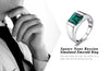 2.34Ct 925 Sterling Silver Emerald Ring