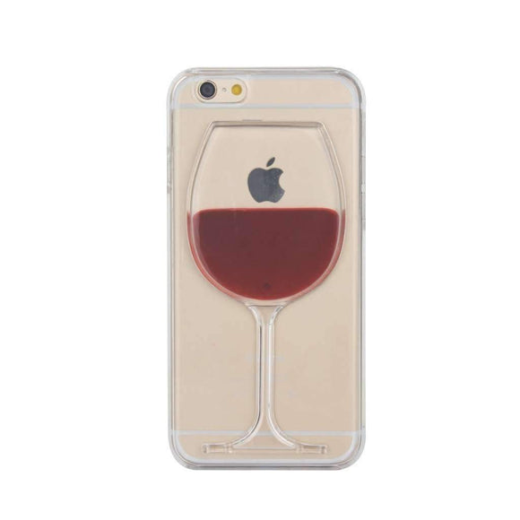 Red Wine Transparent iPhone Case