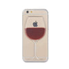 Red Wine Transparent iPhone Case
