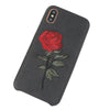 Embroidered Red Rose iPhone Case - Zodeys
