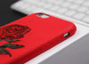 Embroidered Red Rose iPhone Case - Zodeys