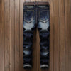 Men's Pleated Slim Fit Biker Jeans - Zodeys