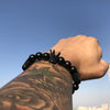 Matte Onyx Natural Stone Crown Bracelet - Zodeys