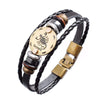 Exotic Sienna Leather Zodiac Bracelet