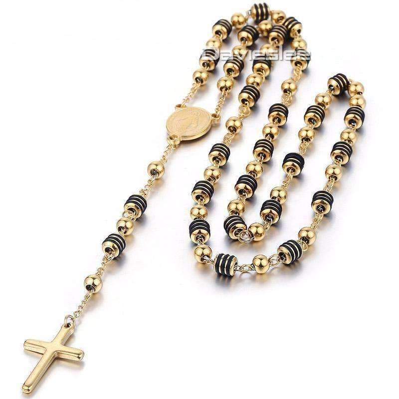 Jesus Christ Resurrection Rosary Cross Necklace - Zodeys