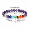 Seven Chakra Natural Lava Stone Healing Bracelet