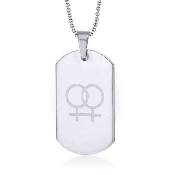 Double Venus Dog Tag Necklace - Zodeys