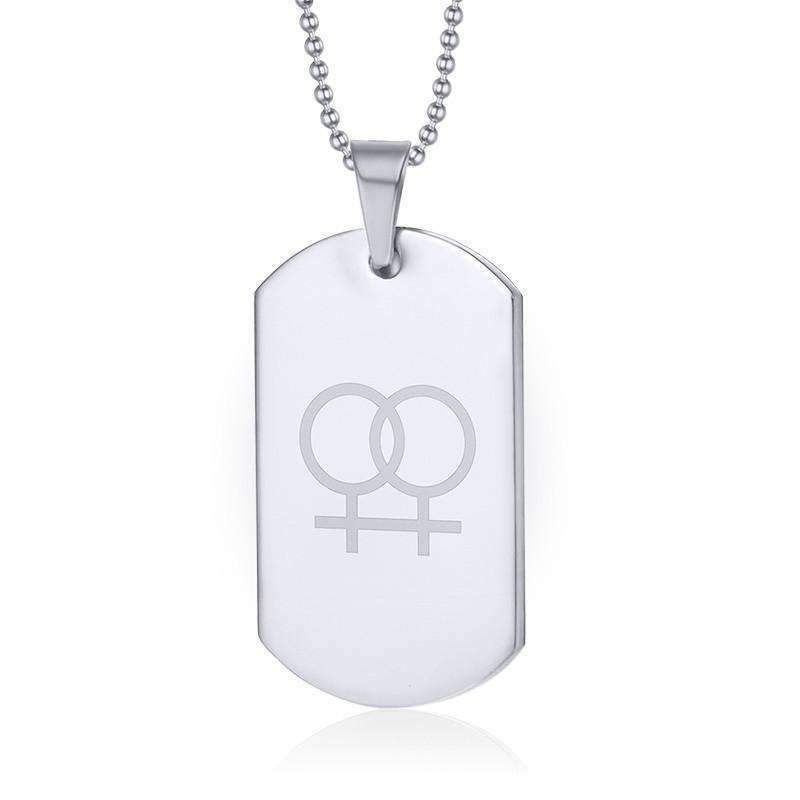 Double Venus Dog Tag Necklace - Zodeys