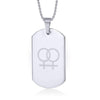 Double Venus Dog Tag Necklace - Zodeys