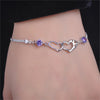 Romantic Heart Silver Friendship Bracelet