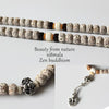Tibetan Natural Wood Bodhi Seed Beads Necklace with Antique Copper Pendant - Zodeys