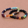 Multicolor Healing Crystals Chakra Balance Bracelet