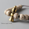 Tibetan Buddhist Handmade Moon-Star Bodhi Seed Copper Amulet Bracelet - Zodeys