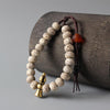 Tibetan Buddhist Handmade Moon-Star Bodhi Seed Copper Amulet Bracelet - Zodeys