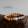 Rudraksha Seeds Thai Silver Lucky Fish Bracelet