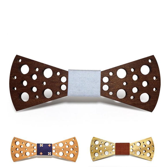 Cheddar Cheese Handmade Wooden Bow Tie - Zodeys