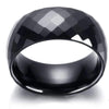 Diamond Faceted Black Tungsten Carbide Band - Zodeys