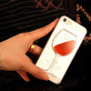 Red Wine Transparent iPhone Case