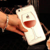 Red Wine Transparent iPhone Case