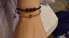 18K Gold Plated Beads 3 Diamond Ball Unisex Bracelet - Zodeys