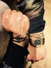 18K Gold Plated Beads 3 Diamond Ball Unisex Bracelet - Zodeys