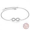 925 Sterling Silver Crystal Charm Bracelet - Zodeys
