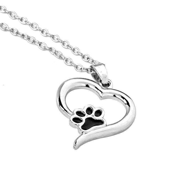 Dog Lover's Heart Necklace - Zodeys