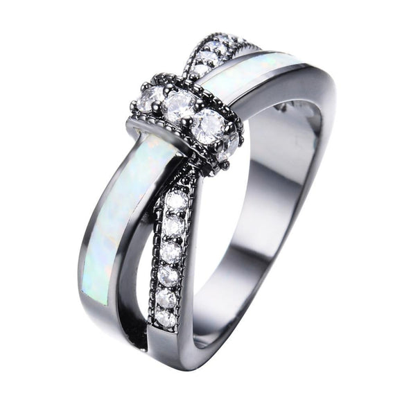 Black Gold Mystic Rainbow Fire Opal Ring - Zodeys