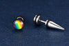 LGBT Rainbow Studded Spike Earrings - Zodeys