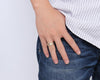 Brushed Finish Steel Islamic Prayer Ring - Zodeys