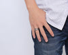 Brushed Finish Steel Islamic Prayer Ring - Zodeys