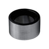 Brushed Tungsten Wide Band Ring - Zodeys