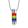 Rainbow Lantern Pendant Necklace
