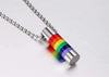 Rainbow Lantern Pendant Necklace