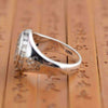 Buddhist Lotus Mantra Solid Silver Ring - Zodeys