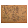 Vintage Middle Earth Map (51 x 35.5 cm) - Zodeys