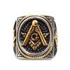 Men's Gold Templar Masonic Ring - Zodeys