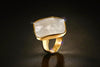 Polished White Natural Shell Gold Ring - Zodeys