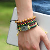 Luxury 420 Rasta Stacked Bracelet - Zodeys