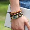 Luxury 420 Rasta Stacked Bracelet - Zodeys