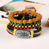 Luxury 420 Rasta Stacked Bracelet - Zodeys