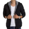 Knitted Fur Lining Zip-Up Jacket - Zodeys