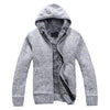 Knitted Fur Lining Zip-Up Jacket - Zodeys