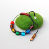 Lampwork & Silver Seven Chakra Yoga Bracelet - Zodeys