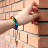 Lampwork & Silver Seven Chakra Yoga Bracelet - Zodeys