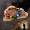Lampwork & Silver Seven Chakra Yoga Bracelet - Zodeys