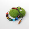 Lampwork & Silver Seven Chakra Yoga Bracelet - Zodeys