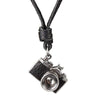 Vintage Leather Camera Pendant Necklace - Zodeys