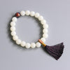 White Bodhi Seeds & Traditional Chinese Cloisonne Beaded Bracelet - Zodeys